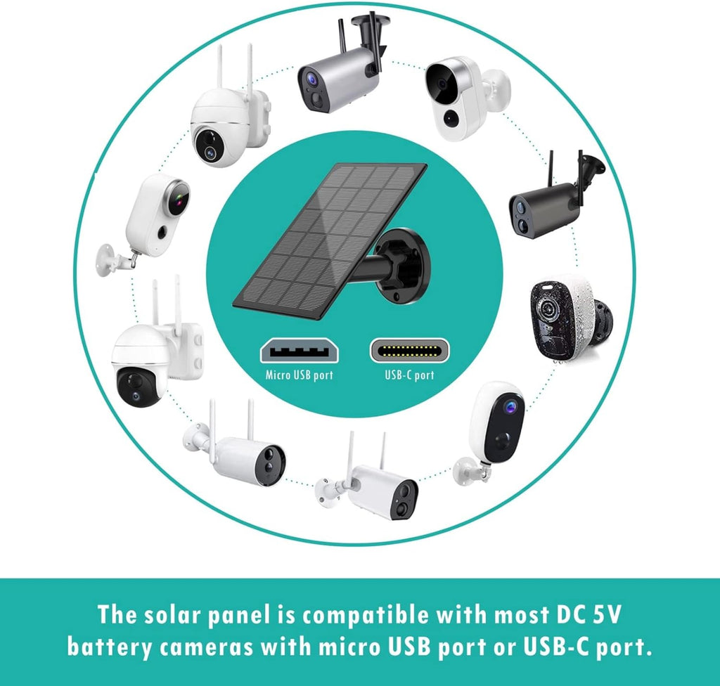 Solar Panel for Outdoor Security Camera C528967
