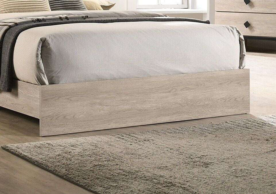 California King Size Bed 3pc Wooden Furniture Set C956