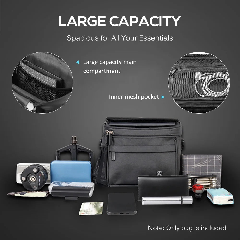 Touch Screen Bike Front Frame Bag Waterproof Phone Holder EVA Handlebar Bag Q6703
