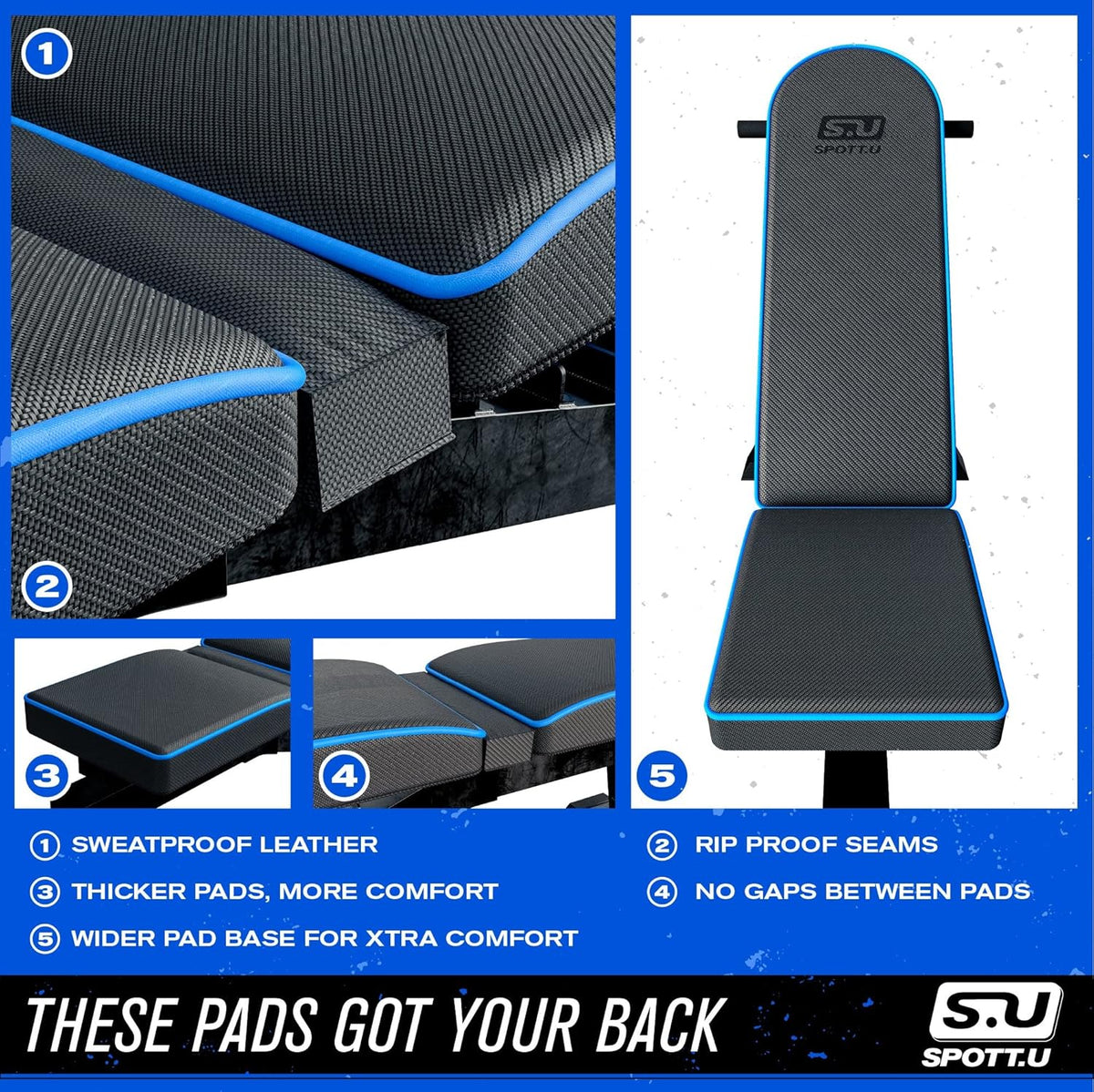 Adjustable Weight Bench Press Foldable Incline Decline Gym Bench P91920