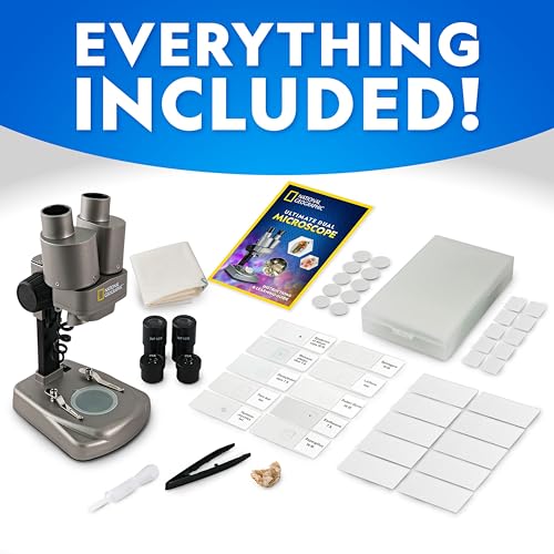 Kids Microscope 50+ pc Science Kit with Prepared Slides Z48587