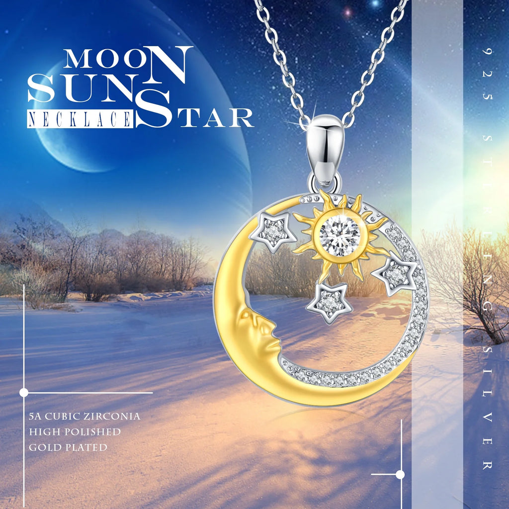 925 Sterling Silver Cubic Zirconia Pendant Necklace S7297
