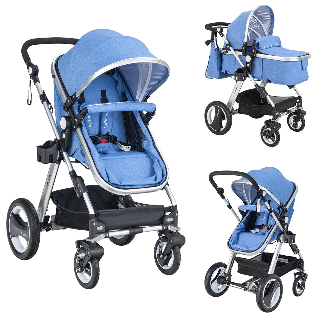 Folding Aluminum Baby Stroller with Diaper Bag K398