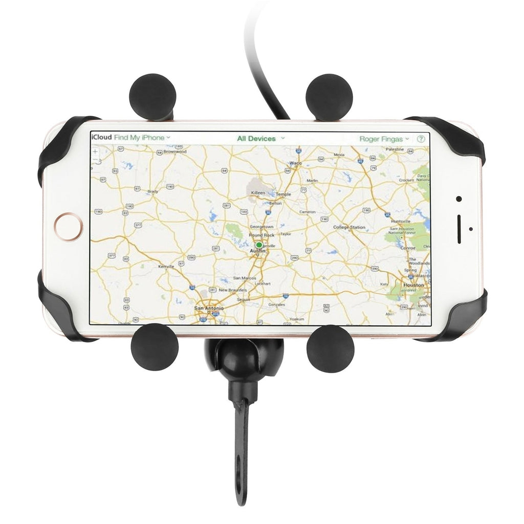 Motorcycle Handlebar Mount Holder with USB Charger Q76192