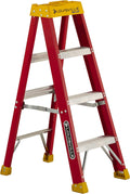 4-Feet Fiberglass Stepladder, 300-Pound Capacity, Pack of 2 L631