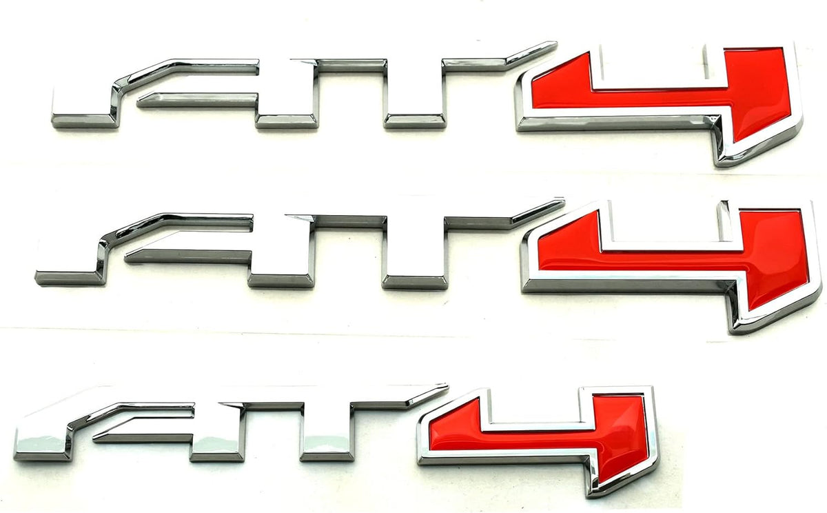 3D Badge Sticker Name Plate Decal with 3M Adhesive (Black Red) F789