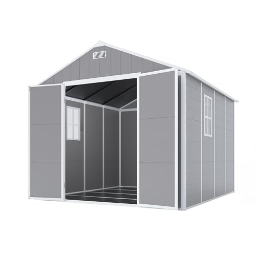 Gray 8x8 FT Outdoor Resin Storage Shed X778