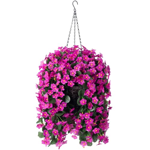 Faux Silk Hanging Flowers Plants Baskets K257