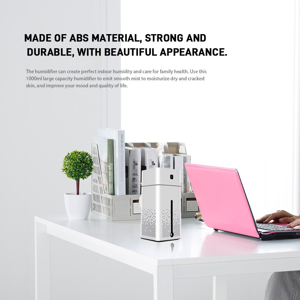 White 1000ml USB Aroma Diffuser Humidifier J9033