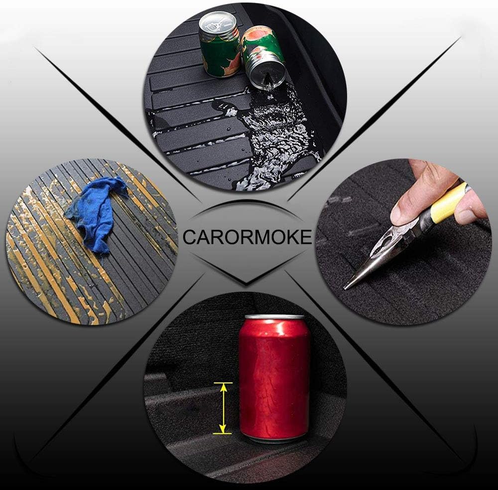 Black Cargo Liner Trunk Mat Pack of 2 D938