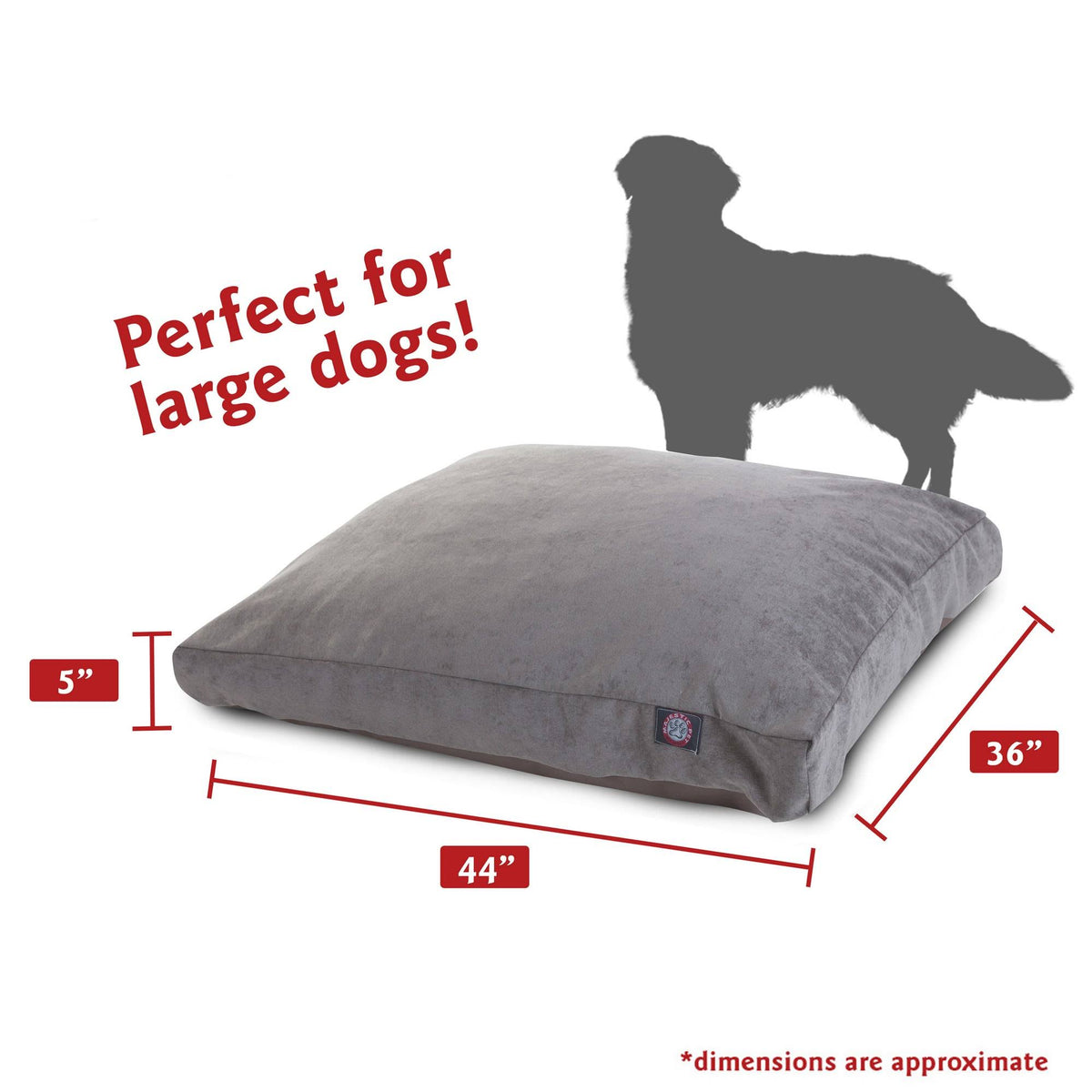 Large Orthopedic Memory Foam Rectangle Dog Bed M25575
