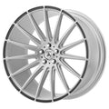 20x9 Brushed Silver Multi Spoke Wheel K3852