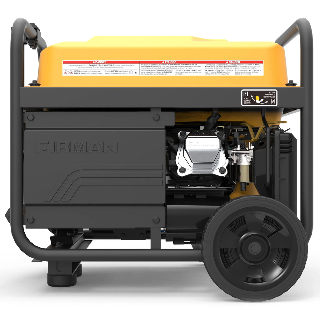 Gas Powered 4550-3650W Portable Generator with Wheel Kit N1577