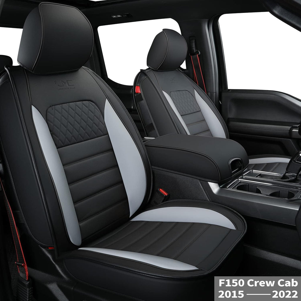 Custom Fit Faux Leather Seat Covers for F150 Crew Cab S8835