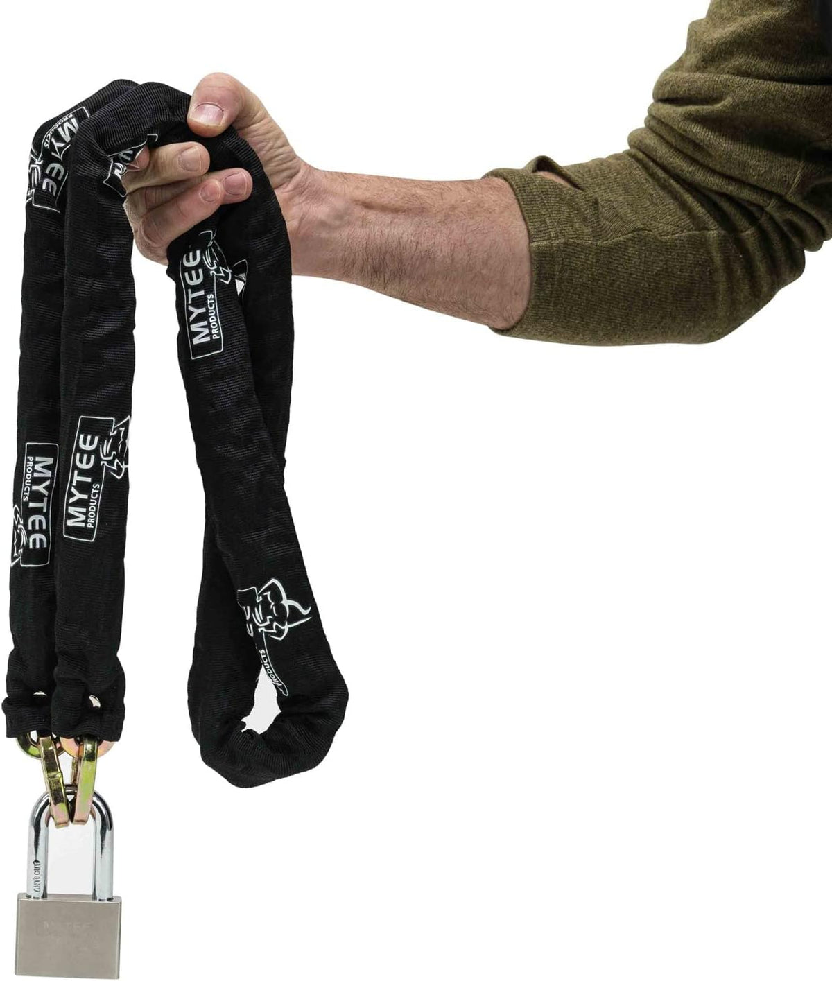 Anti Cut Security Chain and Lock Kit 6 Foot x 3/8 Inch Hardened Chain G923