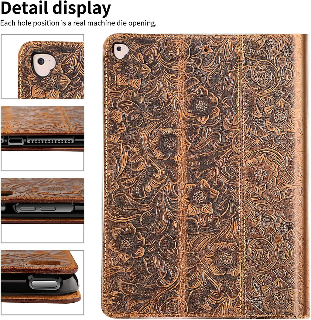 Genuine Leather Case for iPad Pro 12.9 inch 1st & 2nd Gen with Sleep/Wake Cover Q125939