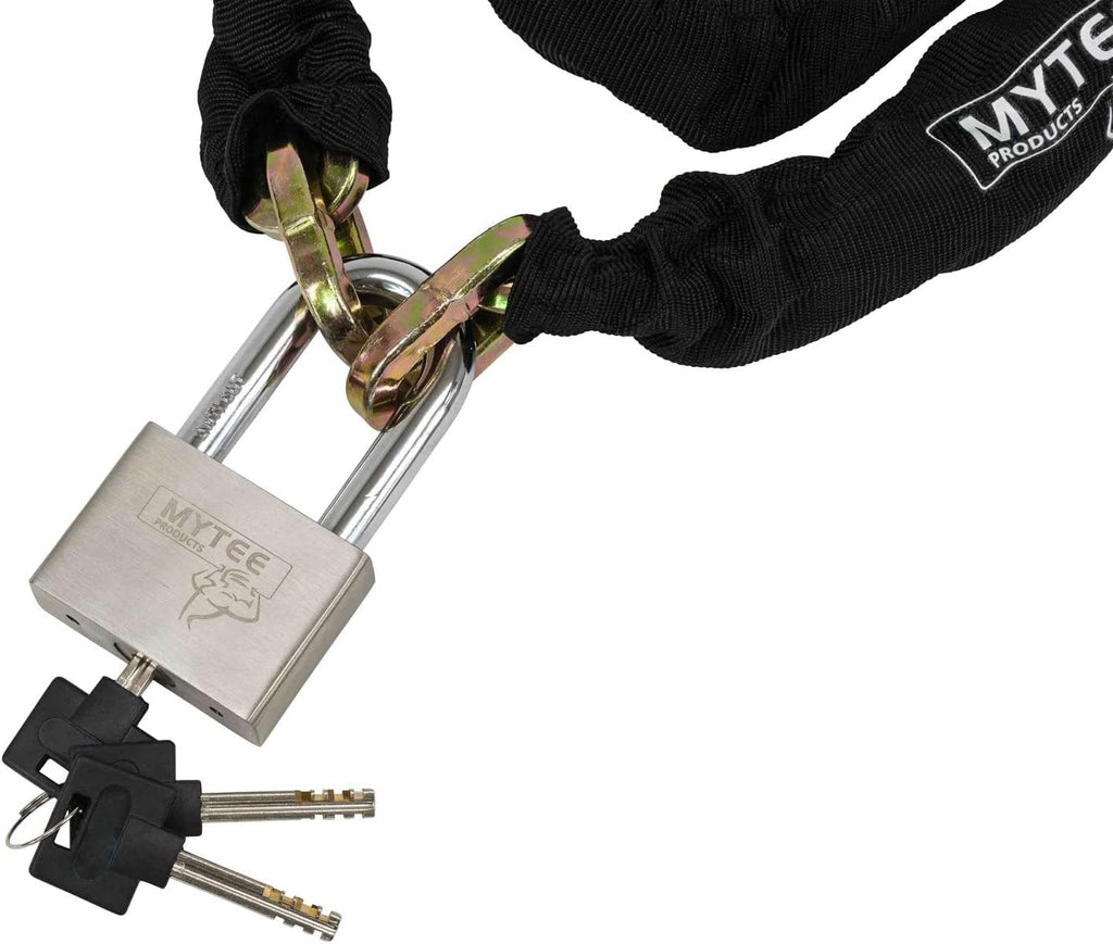 Anti Cut Security Chain and Lock Kit 6 Foot x 3/8 Inch Hardened Chain G923