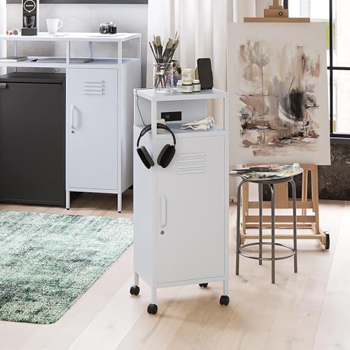Hunter Green Metal Mobile Storage Cart Y3134