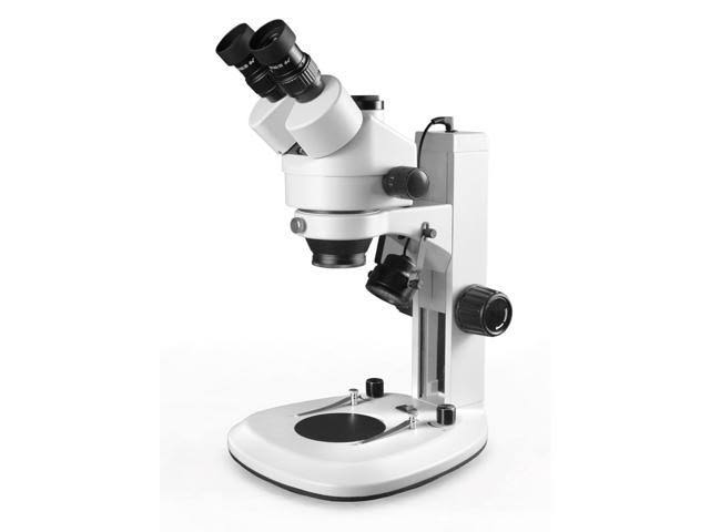 Trinocular Zoom Stereo Microscope, 10x Widefield Eyepiece, 7X-45X Magnification D804