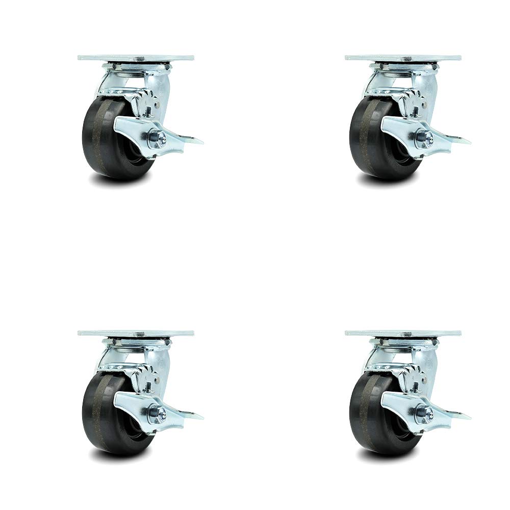 10 Inch Swivel Caster with Semi-Pneumatic Wheel P1952