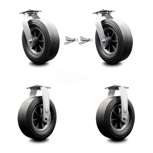 10 Inch Swivel Caster with Semi-Pneumatic Wheel P1952