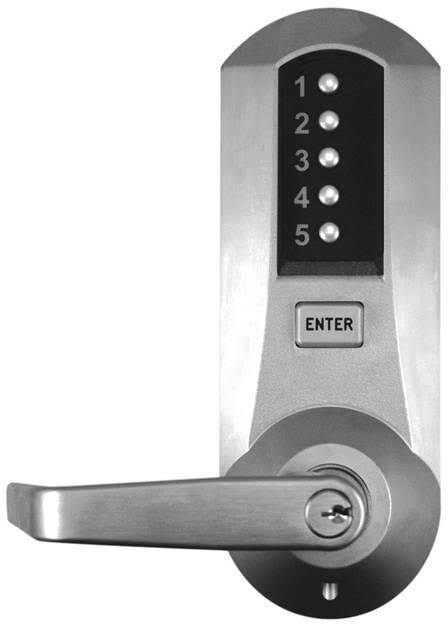 Mechanical Push Button Door Lock with Lever B1652