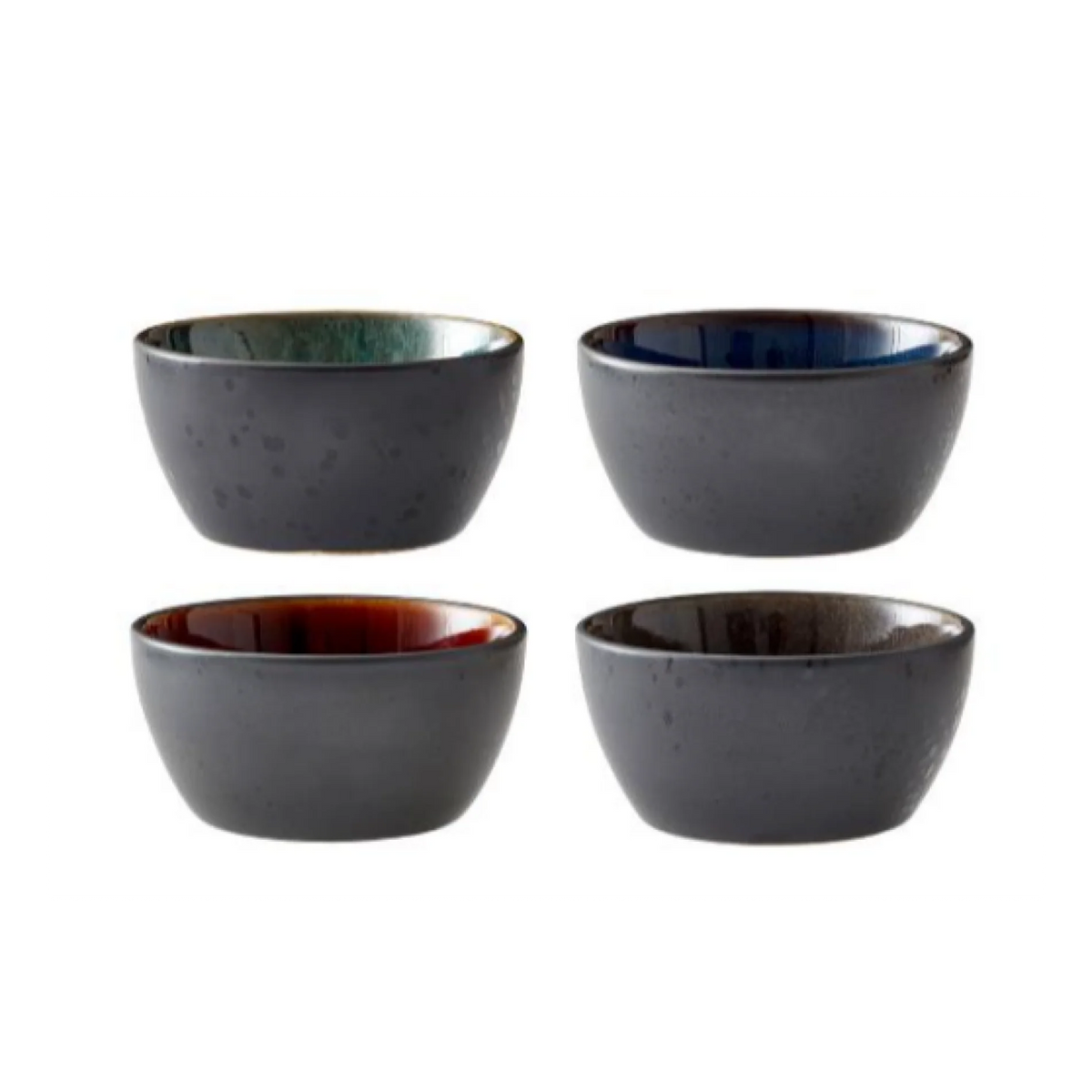 4 Pcs Black Bowl V187