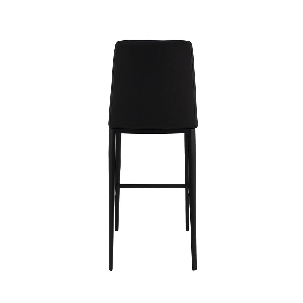 Charcoal Leatherette Bar Stool V570949