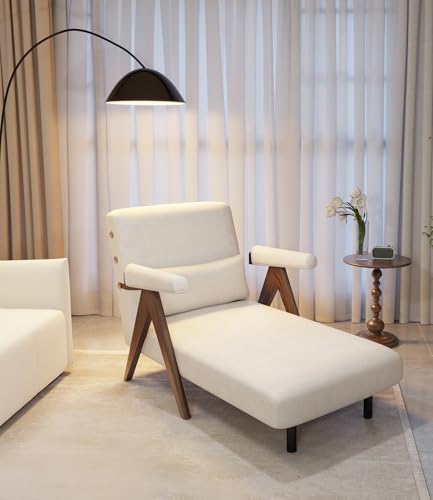 Beige White Convertible Sofa Bed Chair M169861