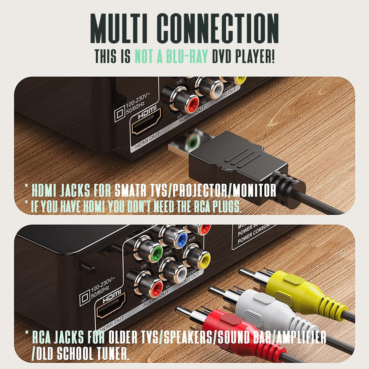 Black HDMI DVD Player Q2966