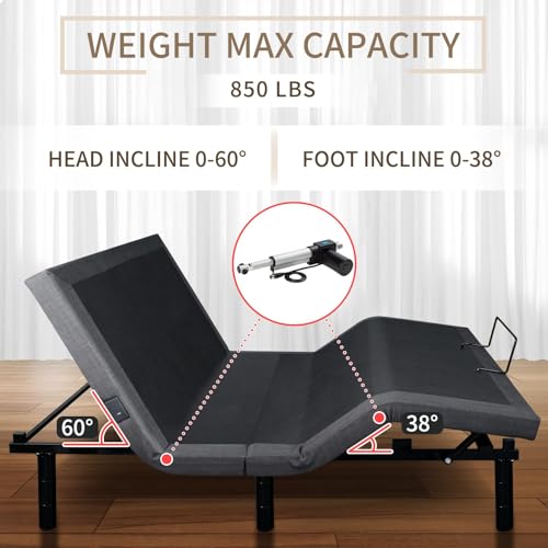 Adjustable Bed Frame Twin XL with Wireless Remote Q72357