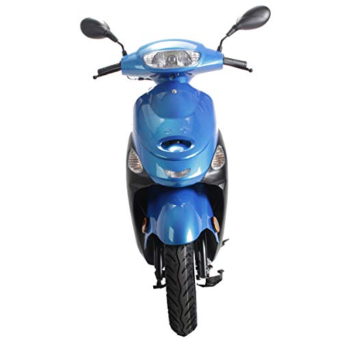 50cc Gas Moped with Aluminum Wheels (Red) X95870