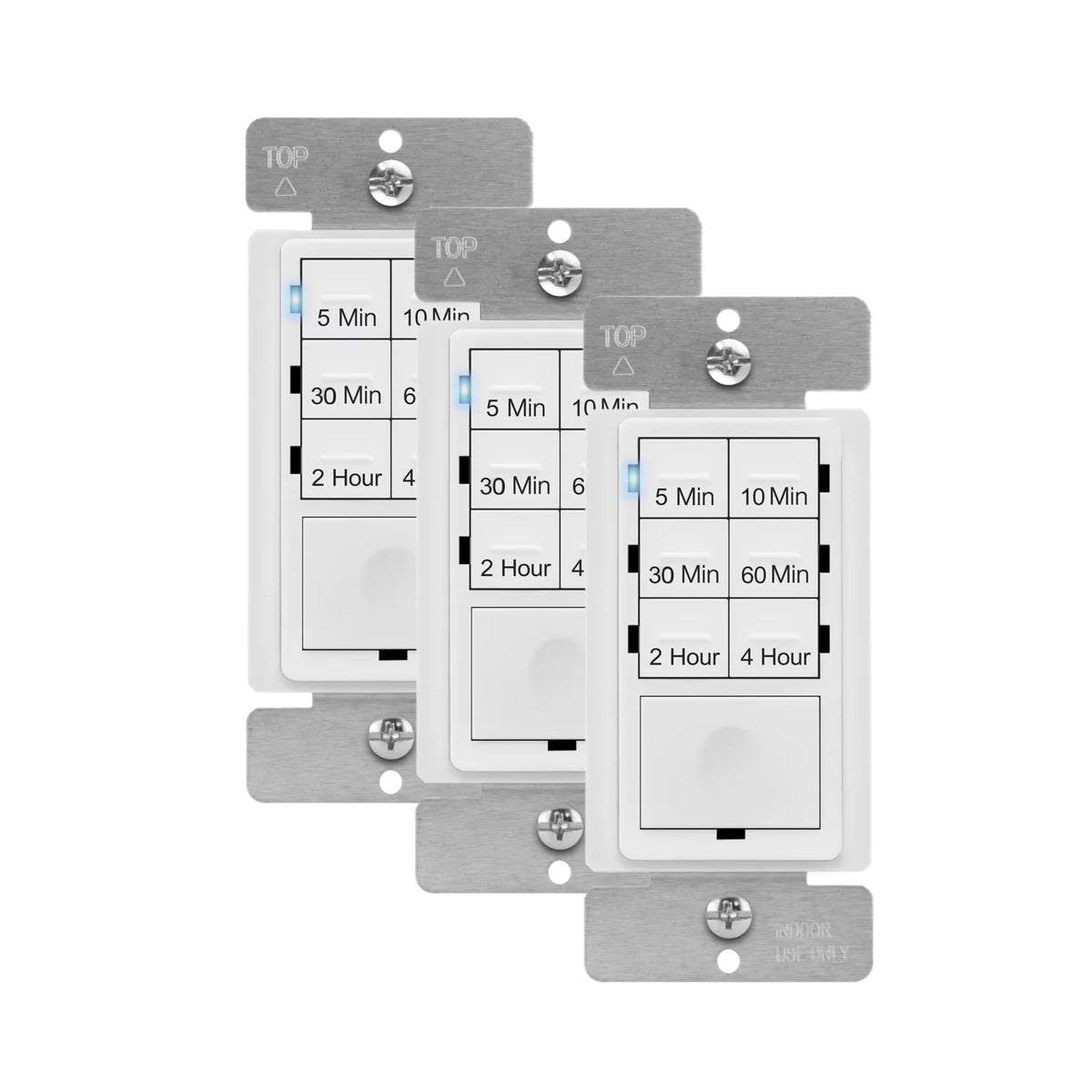 White 3 Pack Countdown Timer Switch S3549