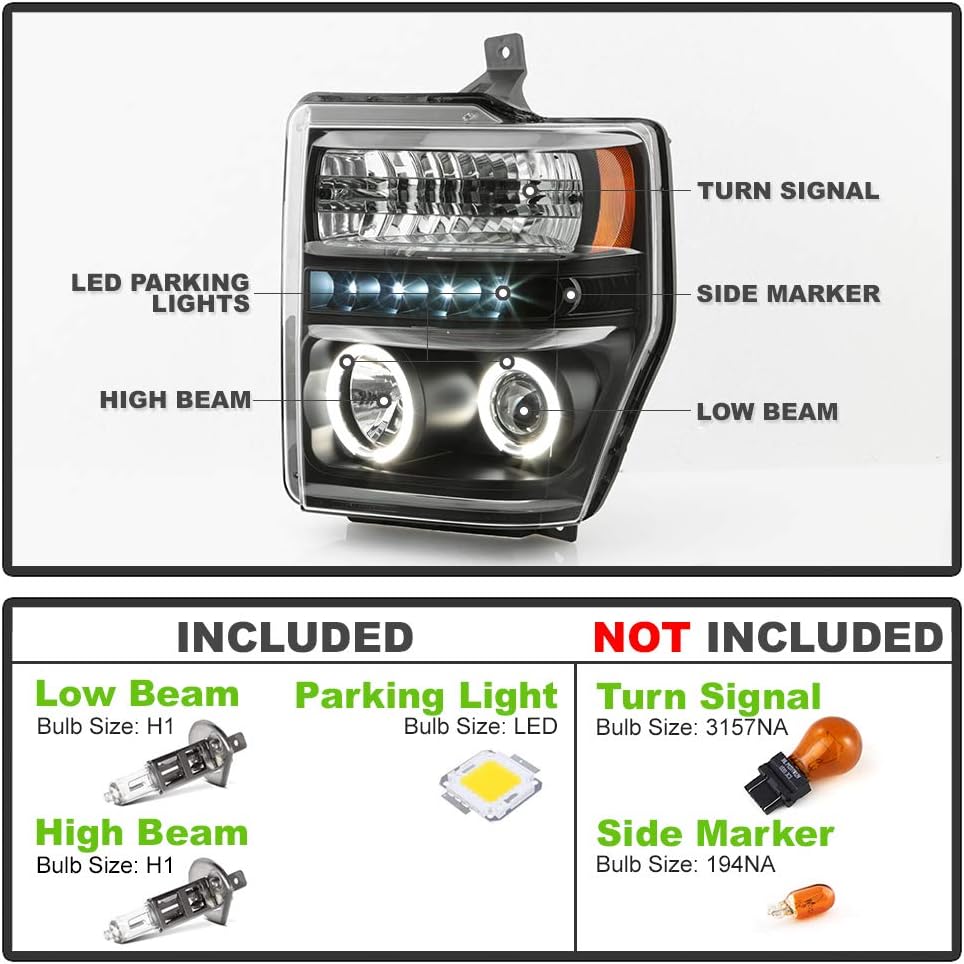Black Projector Headlights Z649672