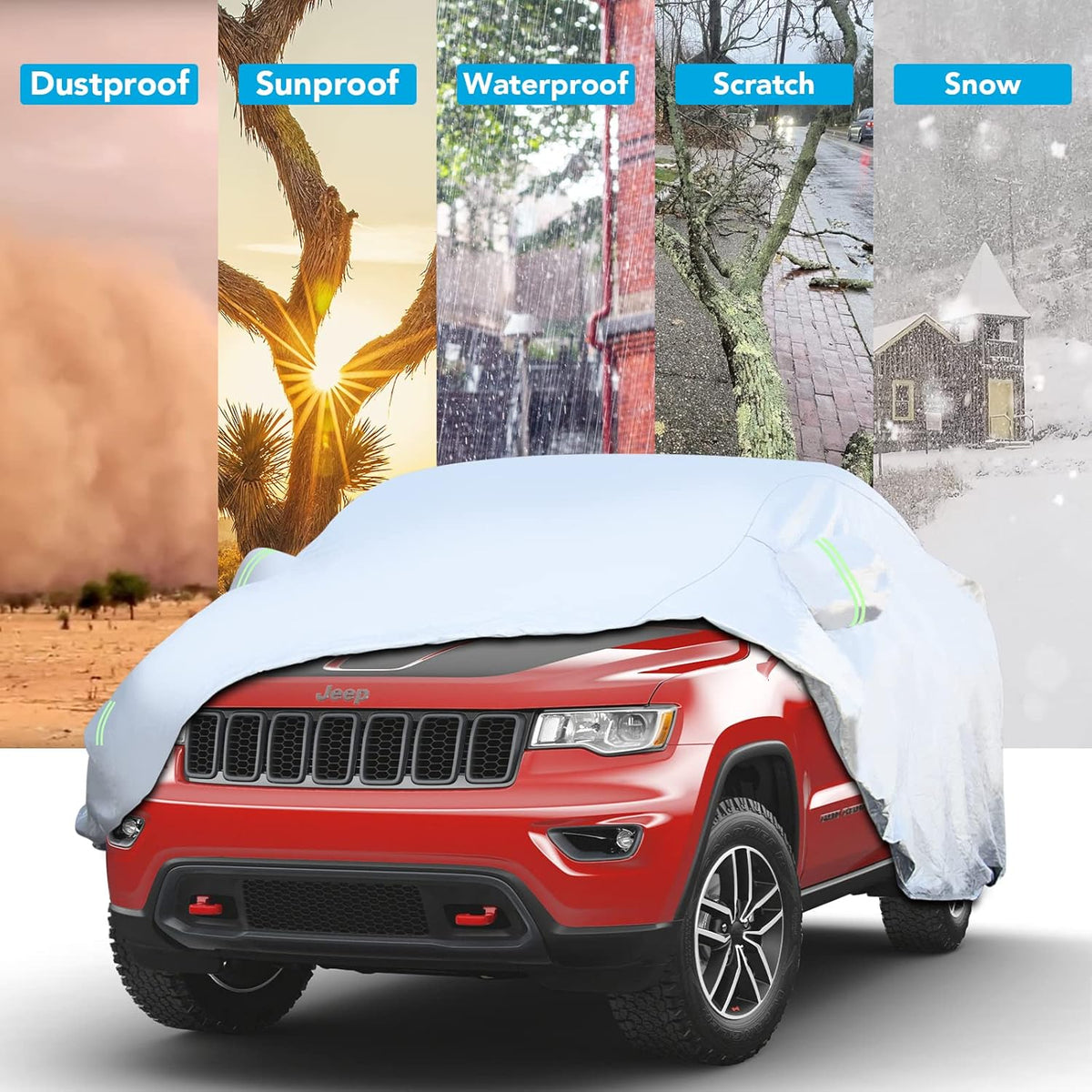 Waterproof Car Cover with Zipper F20180