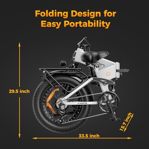 1400W Peak Motor 30MPH Max Speed 624WH Removable Battery Full Suspension 20 * 4.0 Fat Tire Foldable Ebike B375