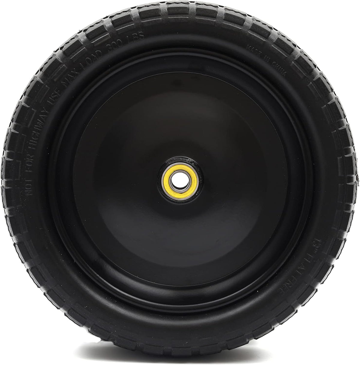 13'' Solid Polyurethane Flat-Free Tire and Wheel Assemblies 2-Pack L2812