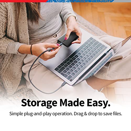2TB Portable External Hard Drive USB 3.0 Black A493