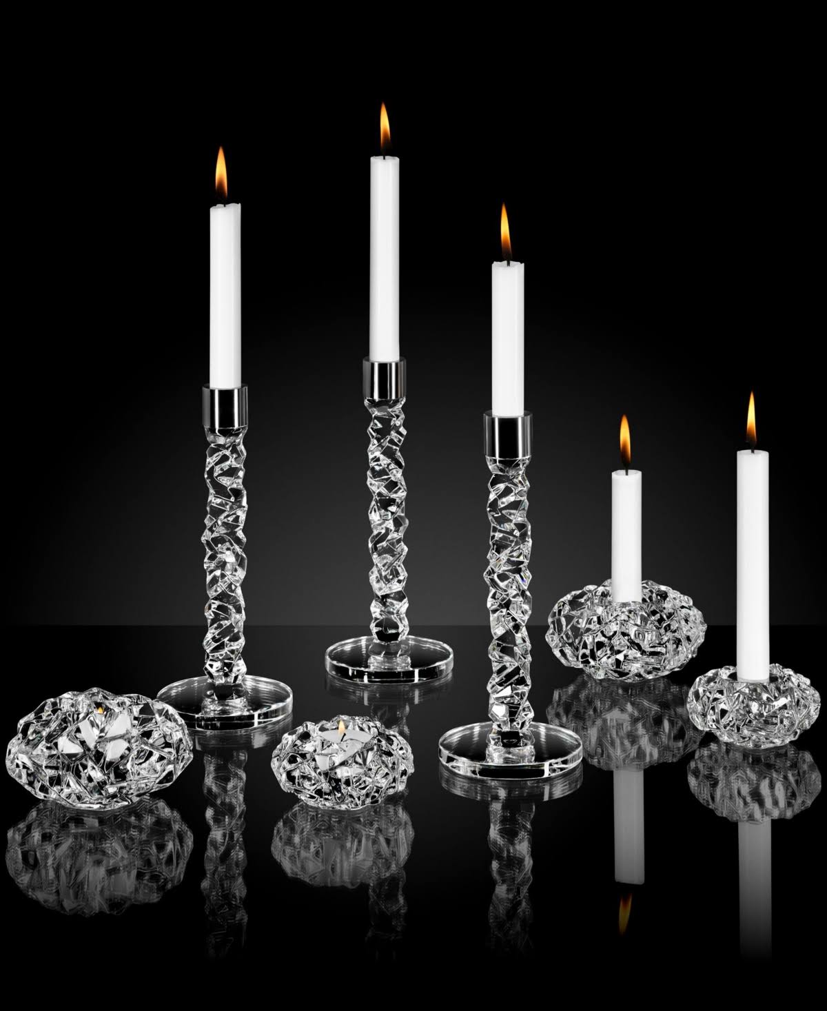 Carat Candlestick Pair Large U945