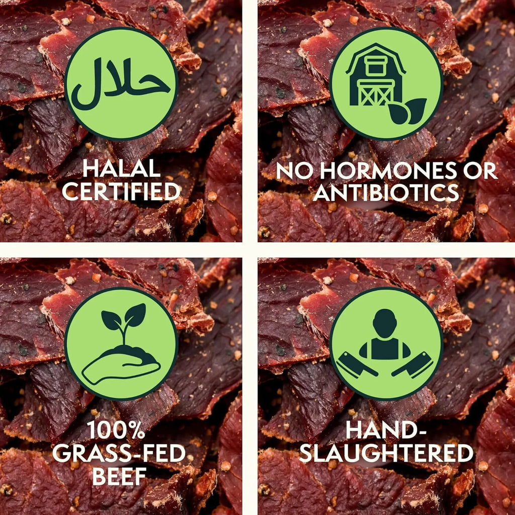 100% Grass-Fed BBQ Beef Jerky Strips 3 Oz. Bags (3 Pack) P38887
