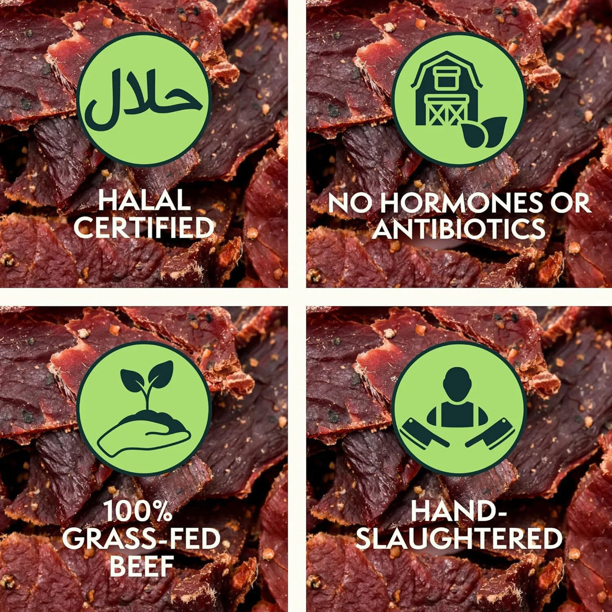 100% Grass-Fed BBQ Beef Jerky Strips 3 Oz. Bags (3 Pack) P38887