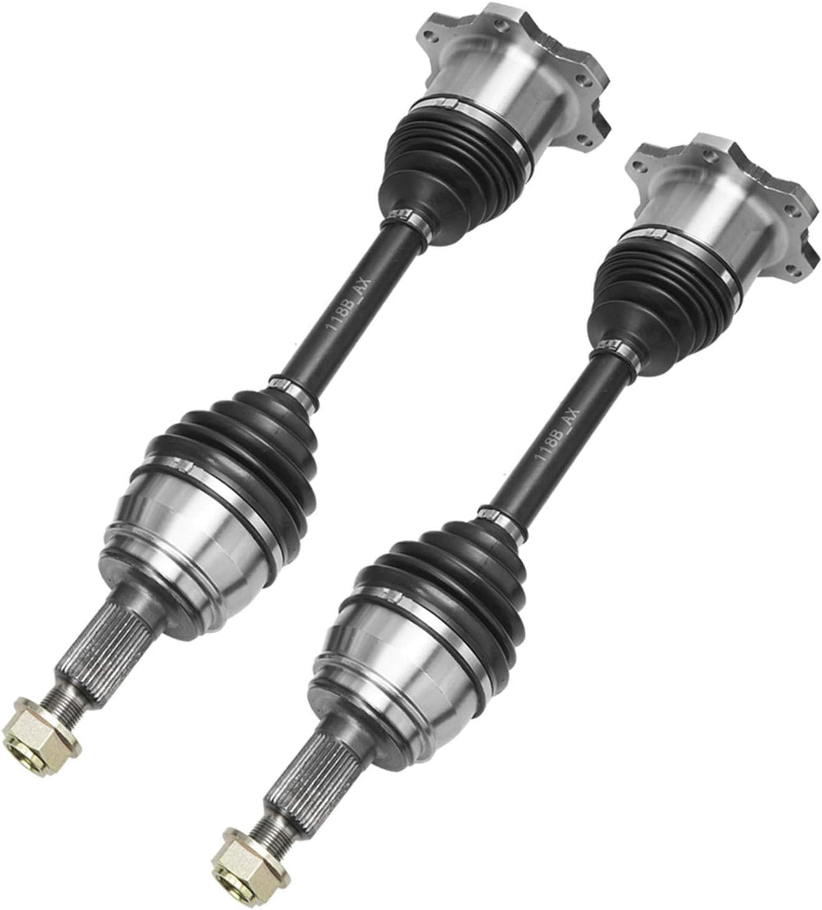 6-Lug 4WD Front CV Axle Drive Shafts Assembly 2pc Set L545