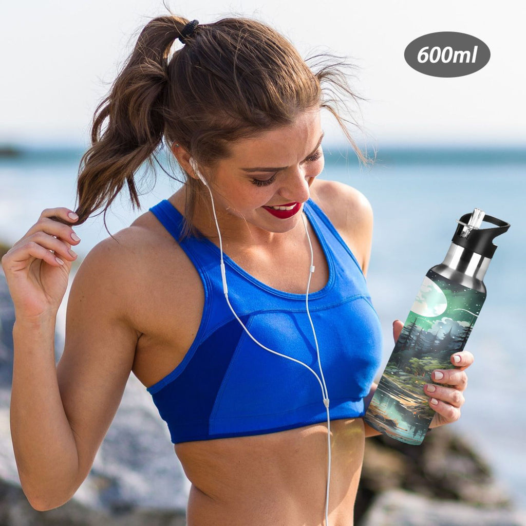 Stainless Steel Insulated Water Bottle with Straw Lid Z2667