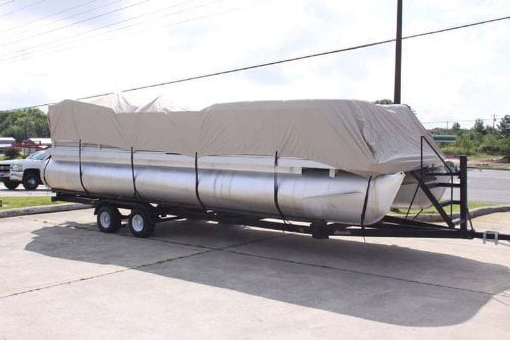 20' Ultra 3 Pontoon/Deck Boat Cover with Elastic and Straps K237