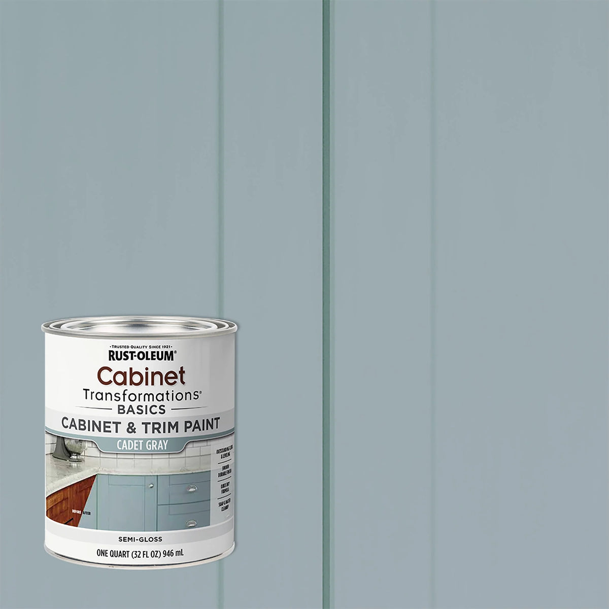 Semi-Gloss Cabinet & Trim Paint, Quart B57590