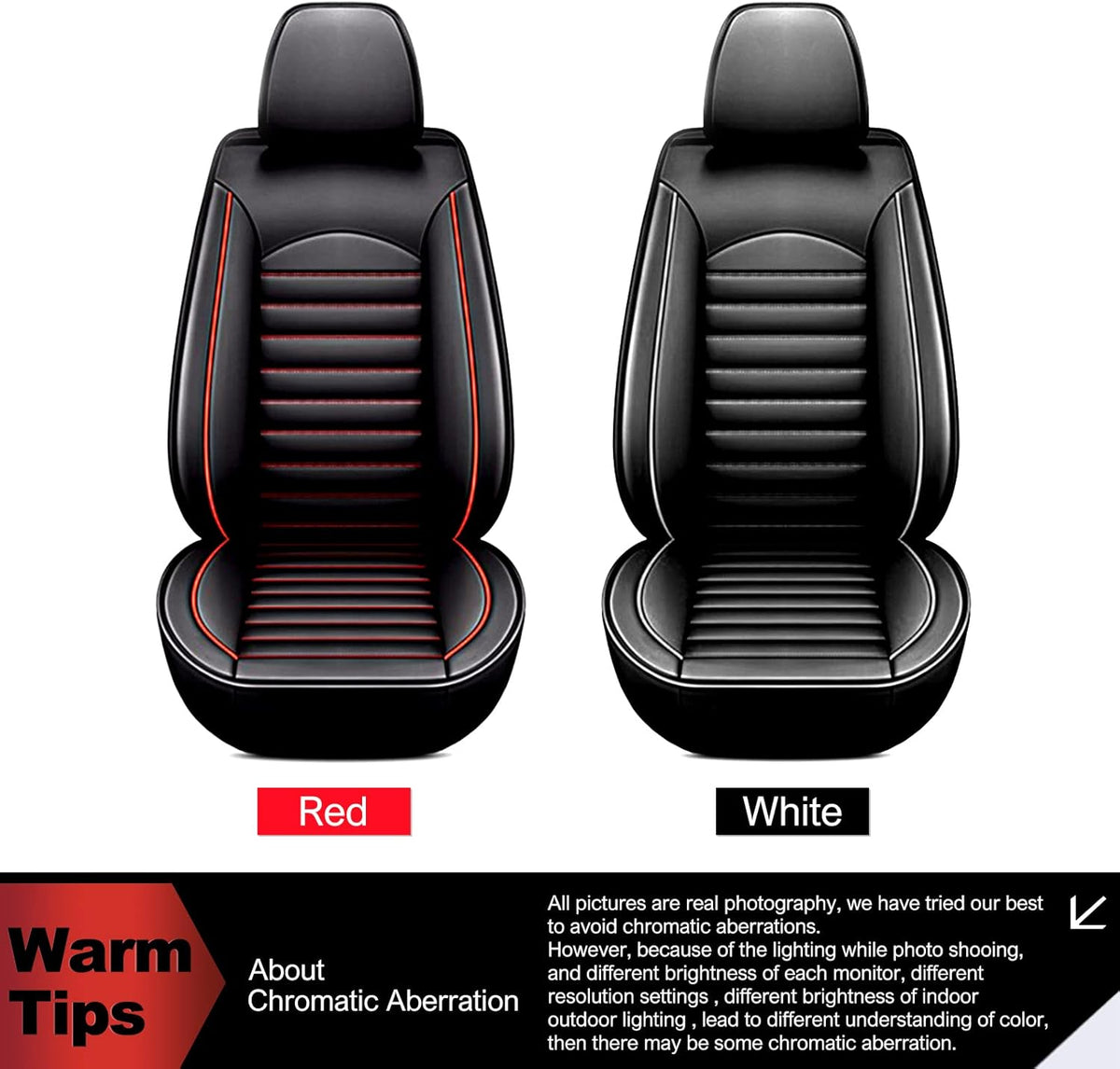 Black Faux Full Set of Car Seat Covers T59230