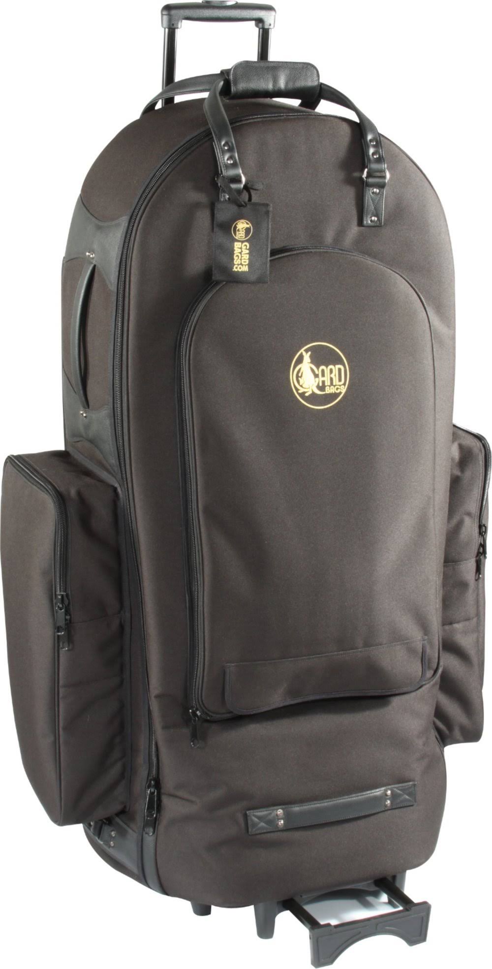 Black Synthetic Tuba Wheelie Bag with Leather Trim M61124