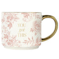 14oz Christmas Mug with Gold Handle N490239