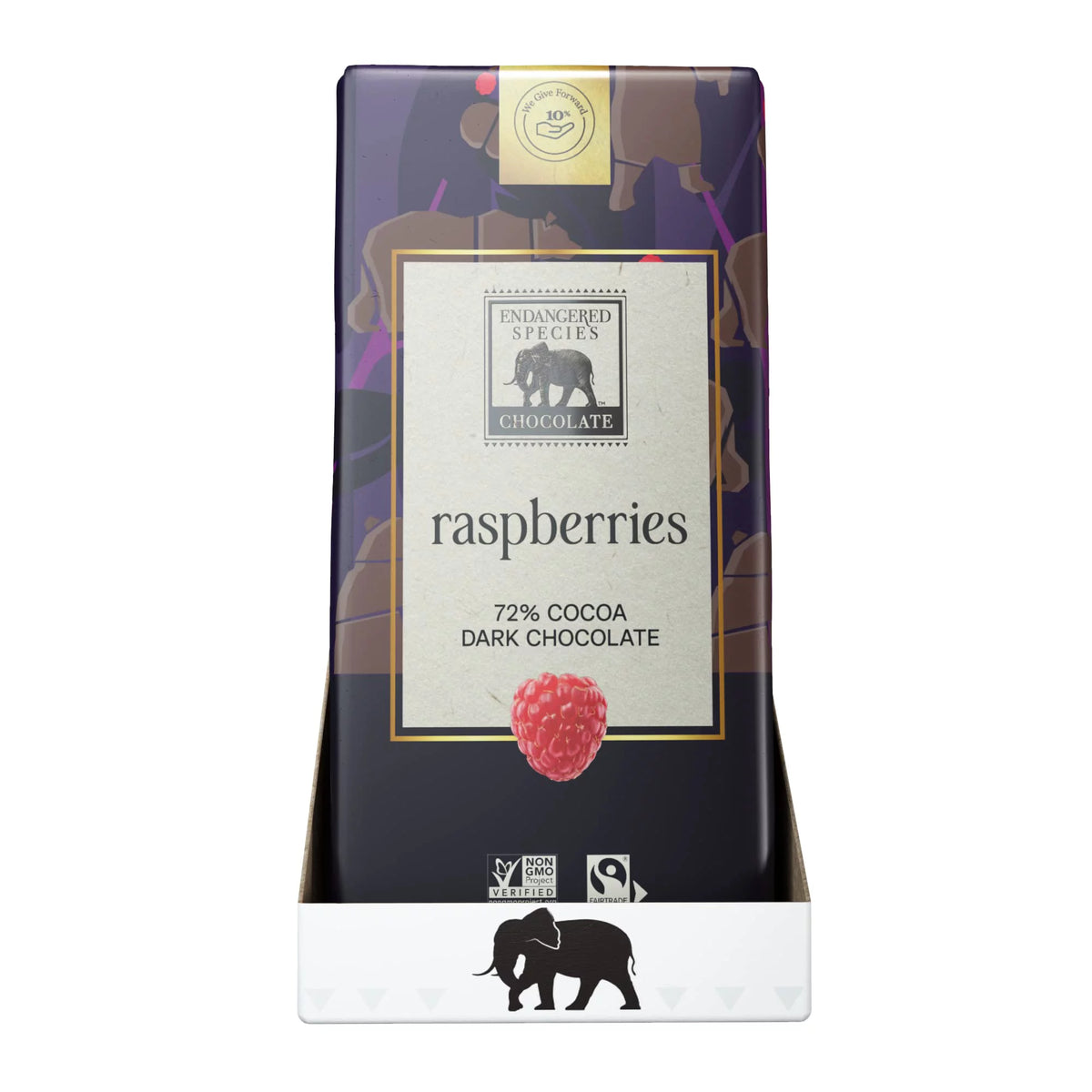 Dark Chocolate Raspberry Bar 12x3 OZ V4323