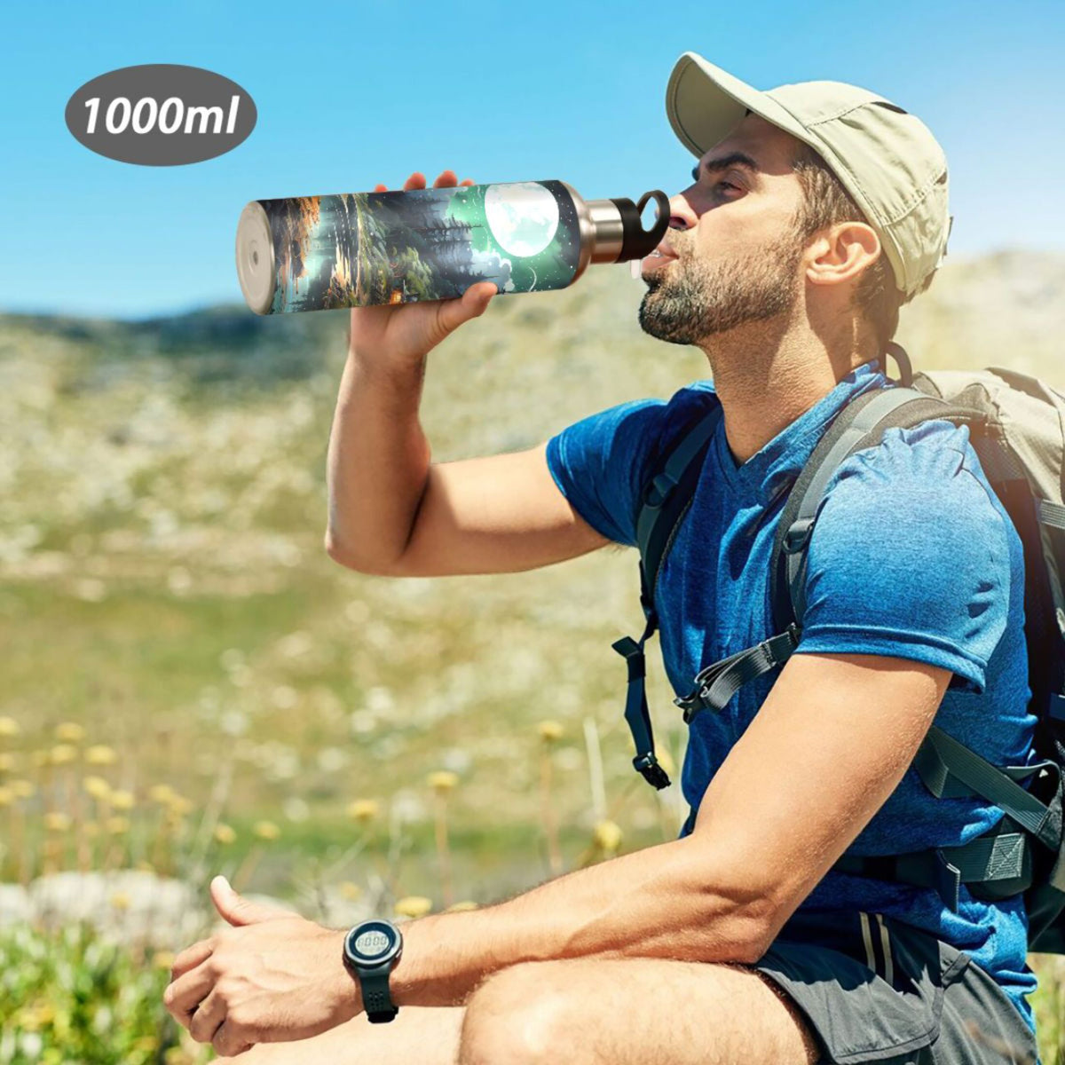 Stainless Steel Insulated Water Bottle with Straw Lid Z2667